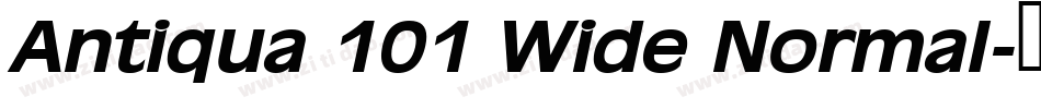 Antiqua 101 Wide Normal字体转换